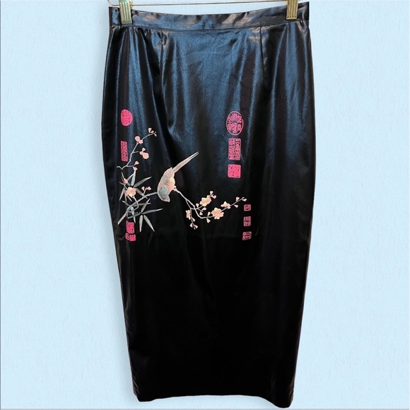 DOLCE &GABANNA authentic vintage black midi SKIRT